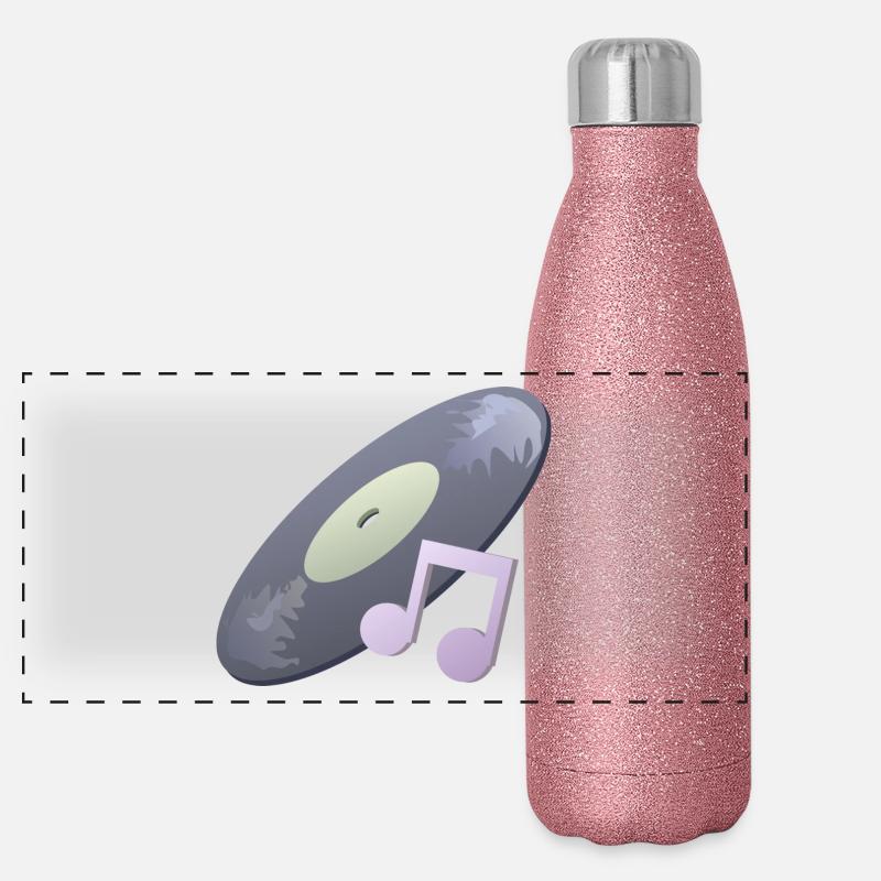 record Gourde isotherme panoramique pailletée 500 ml