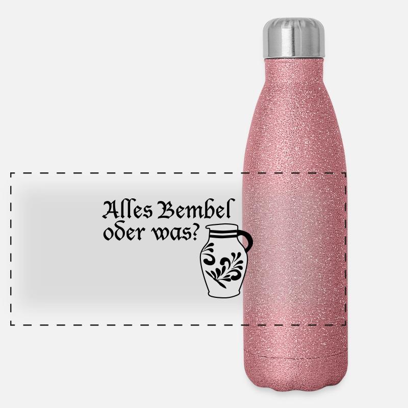 Alles Bembel - Apfelwein Panorama Glitzer Isolierflasche 500 ml