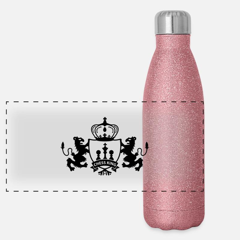chess king Gourde isotherme panoramique pailletée 500 ml