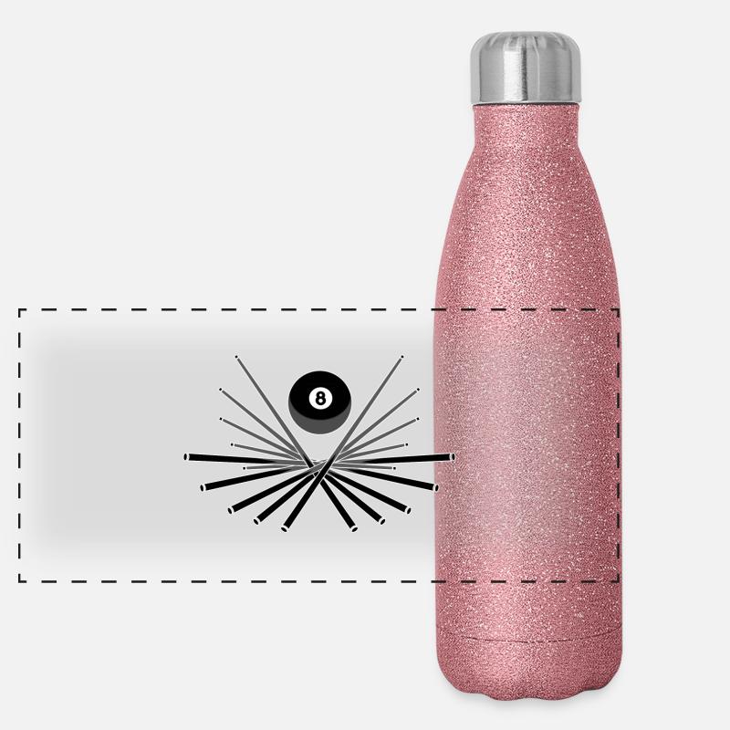 Billard Emblem 2 Gourde isotherme panoramique pailletée 500 ml