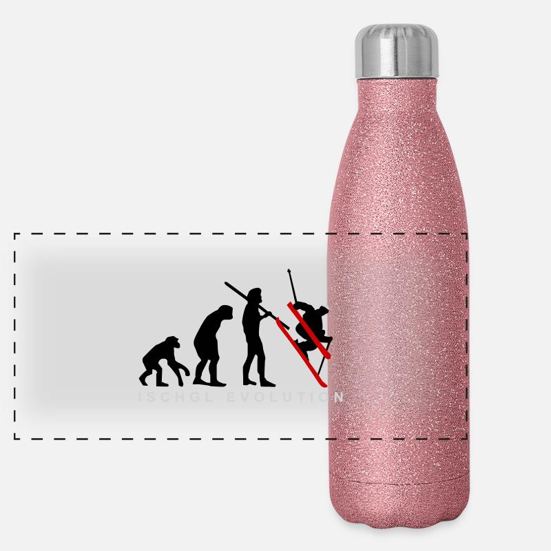 Ischgl Ski Evolution Gourde isotherme panoramique pailletée 500 ml
