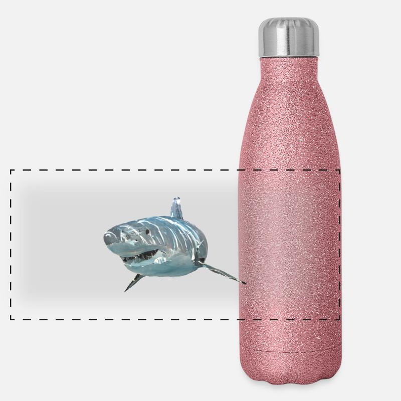 Hai 2 Panorama Glitzer Isolierflasche 500 ml