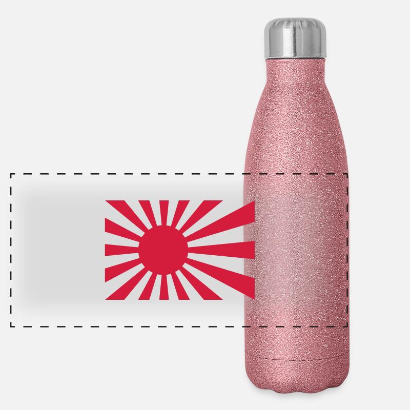 JDM Rising Sun Panorama Glitzer Isolierflasche 500 ml