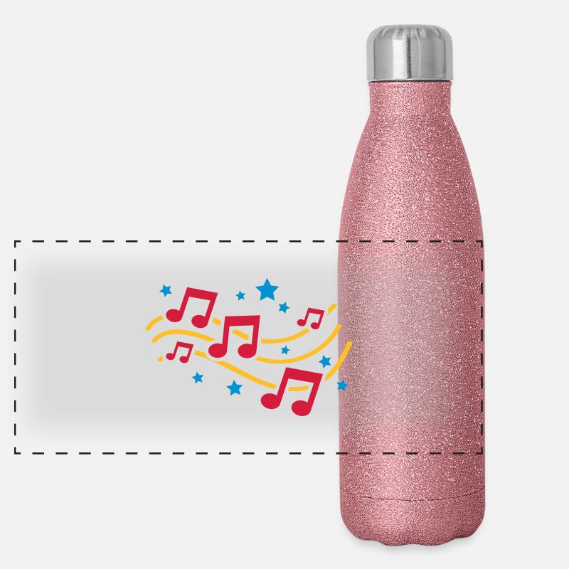 music_design_tq3 Panorama Glitzer Isolierflasche 500 ml