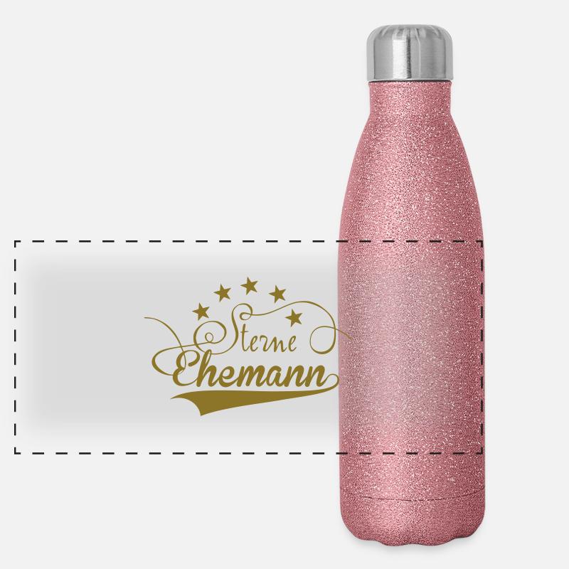 Ehemann Panorama Glitzer Isolierflasche 500 ml