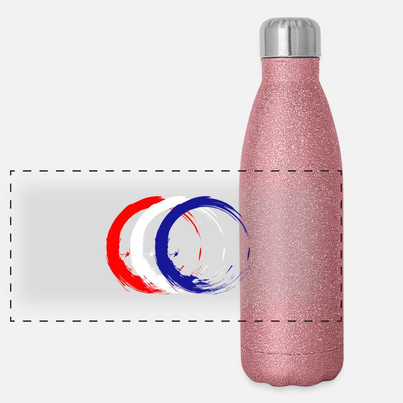 Kroatien Panorama Glitzer Isolierflasche 500 ml