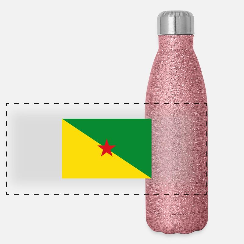 Guyane française Gourde isotherme panoramique pailletée 500 ml