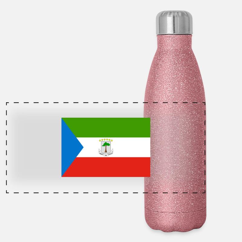 Guinée équatoriale Gourde isotherme panoramique pailletée 500 ml