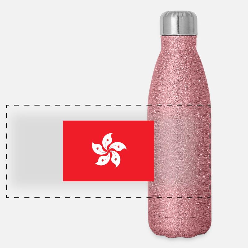 Hong Kong Gourde isotherme panoramique pailletée 500 ml