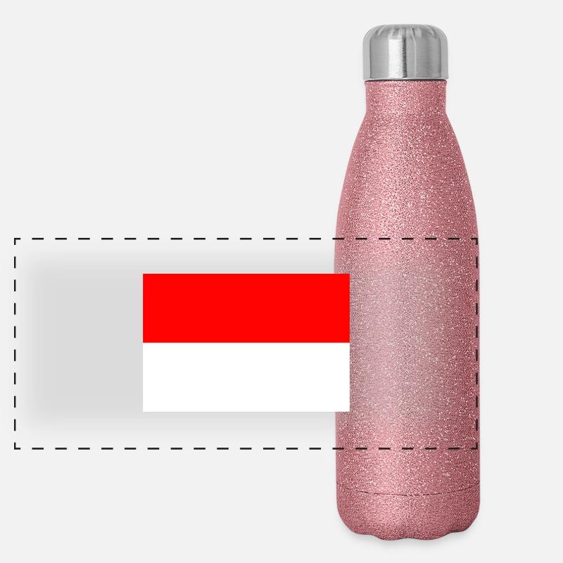 Indonesien Panorama Glitzer Isolierflasche 500 ml