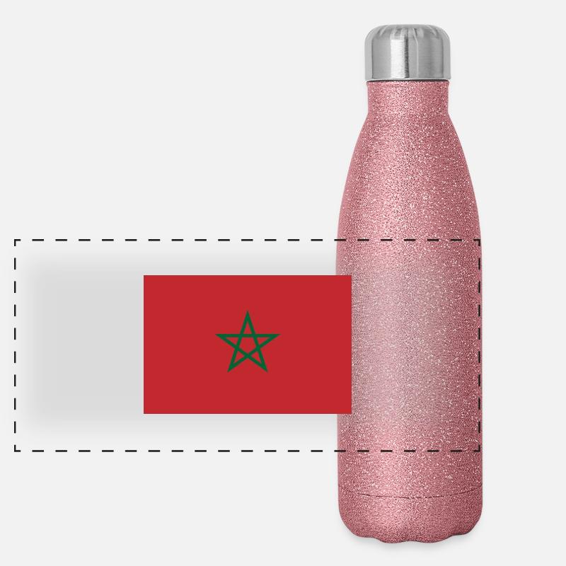 Maroc Gourde isotherme panoramique pailletée 500 ml