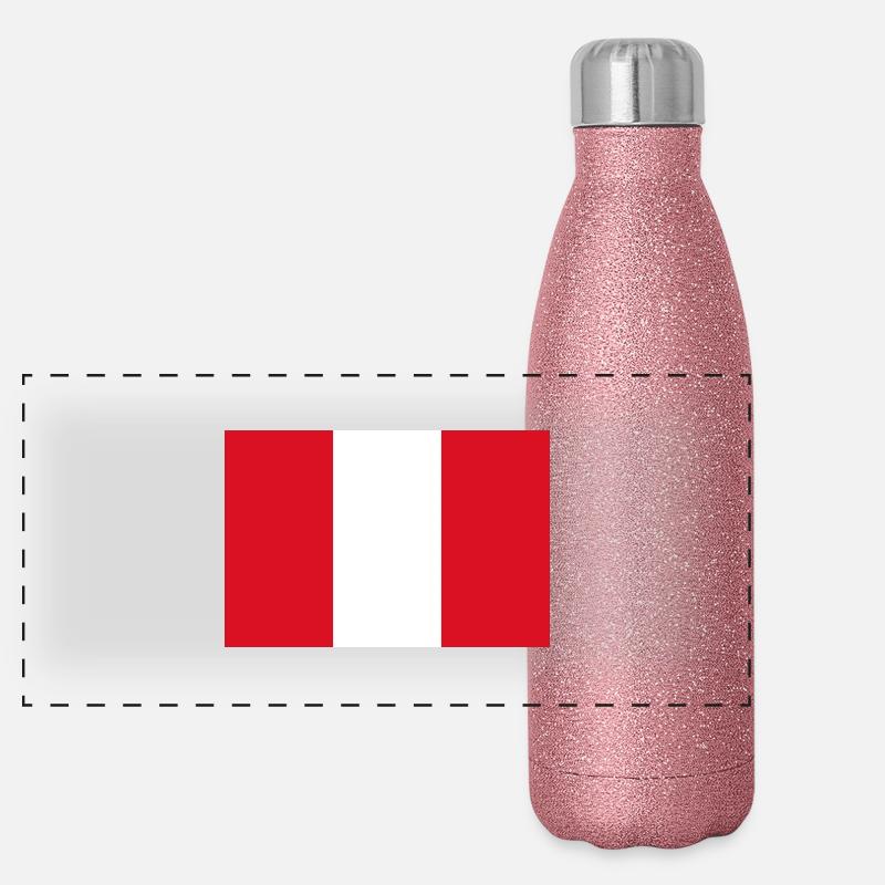 Peru Panorama Glitzer Isolierflasche 500 ml