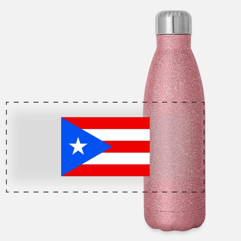 Porto Rico Gourde isotherme panoramique pailletée 500 ml