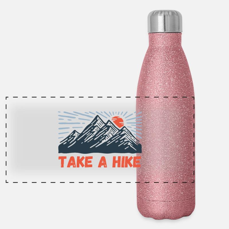 Take a hike Panoramic Glitter Thermal Bottle 500 ml