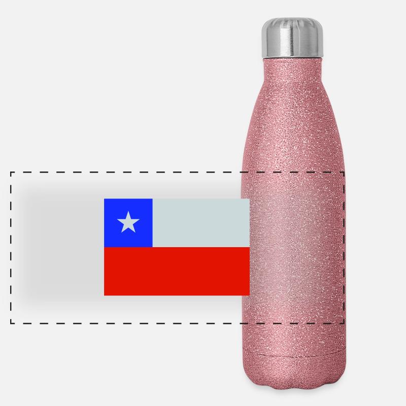 Chile Panorama Glitzer Isolierflasche 500 ml