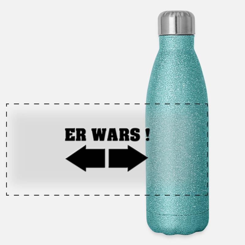 ER WARS Panorama Glitzer Isolierflasche 500 ml