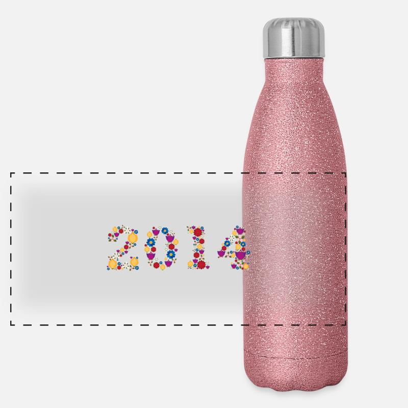 Flowers 2014 Panorama Glitzer Isolierflasche 500 ml