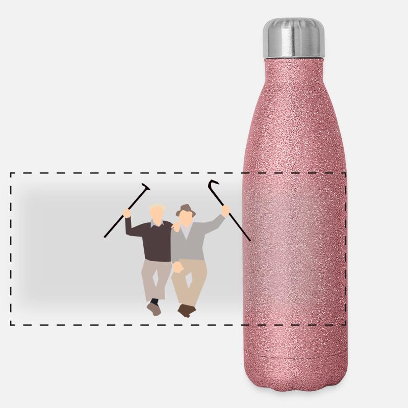 Alte Freunde Panorama Glitzer Isolierflasche 500 ml