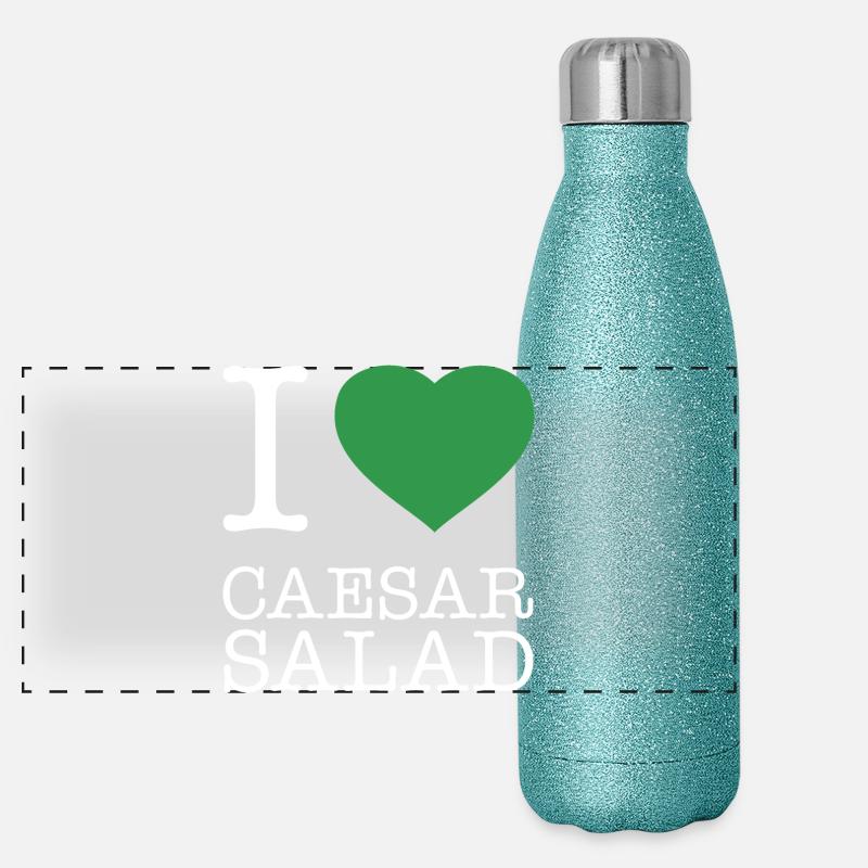 I LOVE CAESAR SALAD Panoramic Glitter Thermal Bottle 500 ml