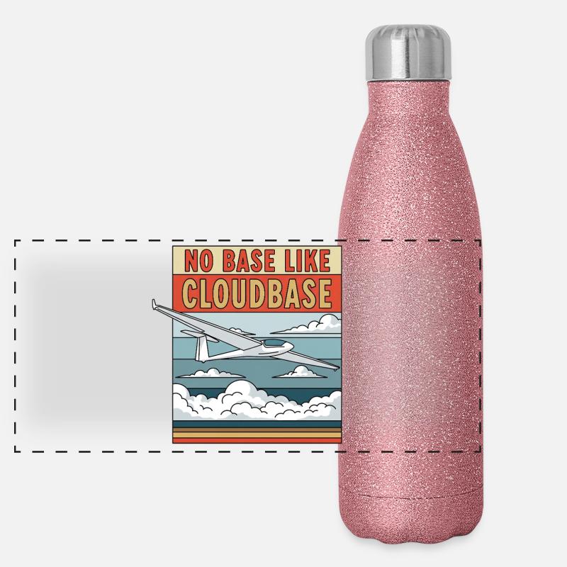 No Base Like Cloudbase Panorama Glitzer Isolierflasche 500 ml