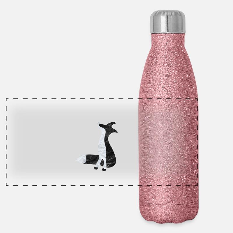 renard Gourde isotherme panoramique pailletée 500 ml