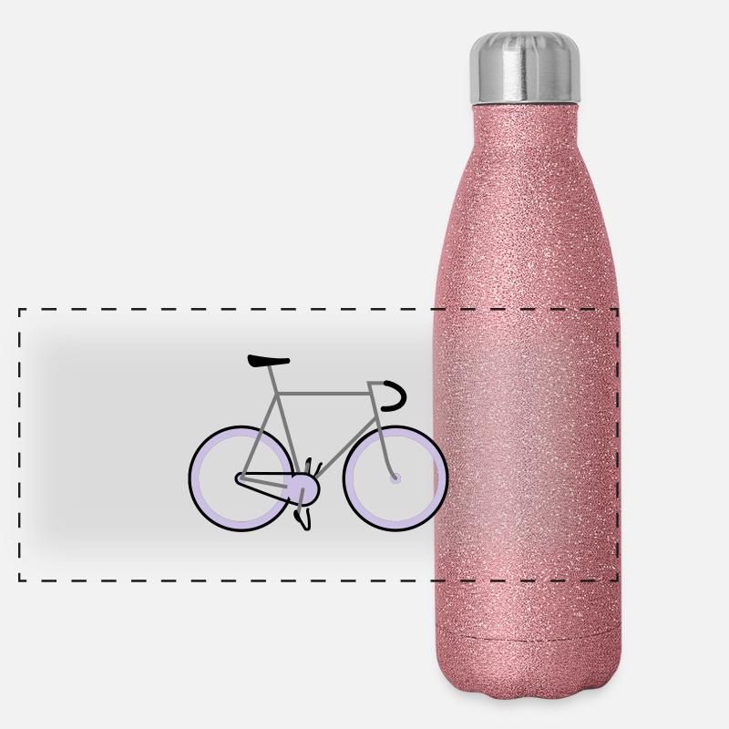Track Bike Panoramic Glitter Thermal Bottle 500 ml