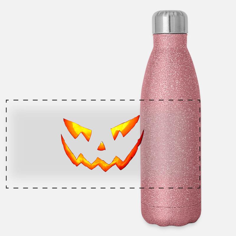 blood halloween horror Panoramic Glitter Thermal Bottle 500 ml