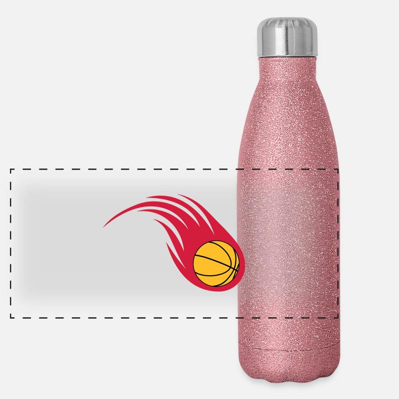 basketball fireball Panoramic Glitter Thermal Bottle 500 ml