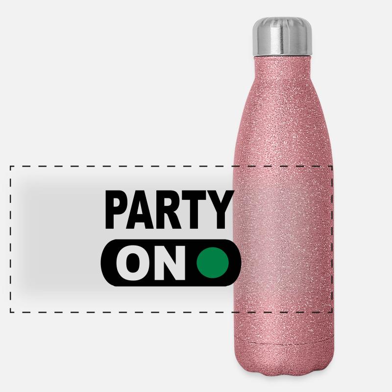 Party Panorama Glitzer Isolierflasche 500 ml