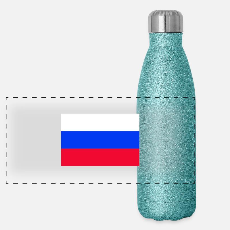 Russland Panorama Glitzer Isolierflasche 500 ml