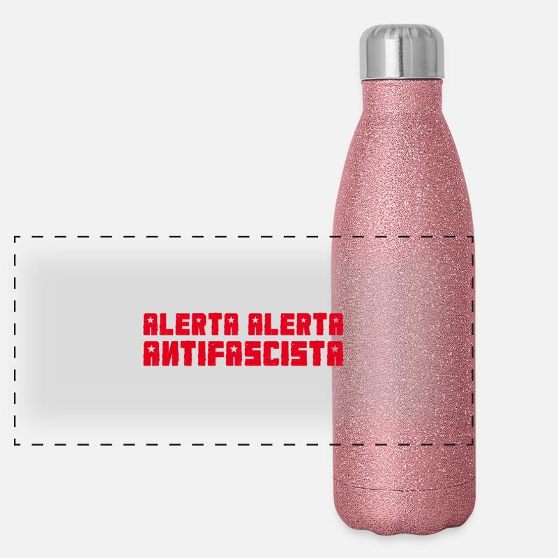Alerta red Panoramic Glitter Thermal Bottle 500 ml