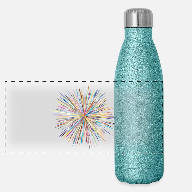 Color Explosion classe Gourde isotherme panoramique pailletée 500 ml