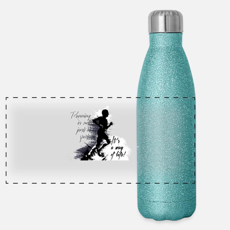 runner Panoramic Glitter Thermal Bottle 500 ml