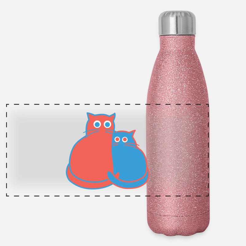TiffUndToeff 03 06 Panorama Glitzer Isolierflasche 500 ml