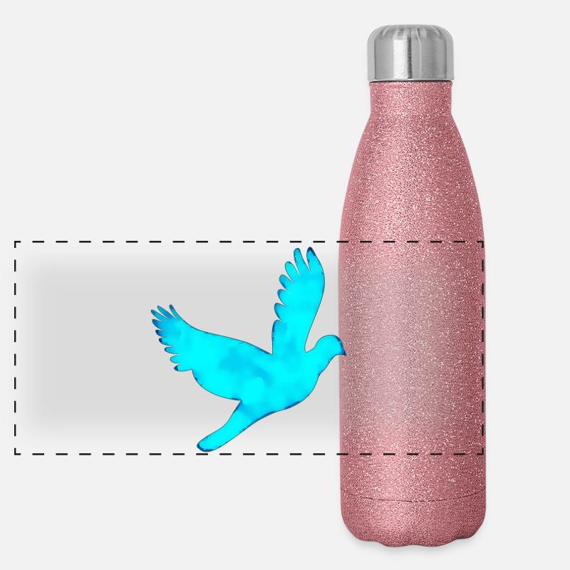 Pigeon Gourde isotherme panoramique pailletée 500 ml
