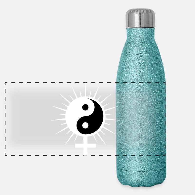 Venussymbol Panorama Glitzer Isolierflasche 500 ml