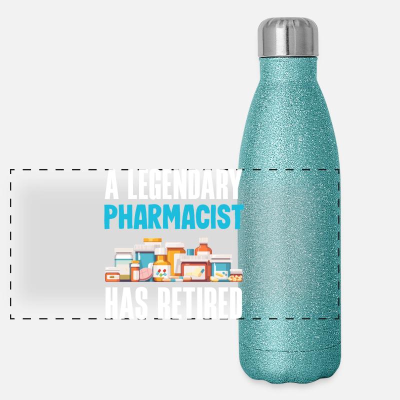 Pharmacien Technicien Pharmaceutique Gourde isotherme panoramique pailletée 500 ml