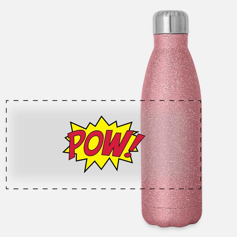 pow_punch Panorama Glitzer Isolierflasche 500 ml