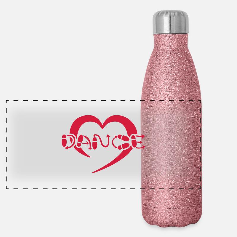 Danse copieux Gourde isotherme panoramique pailletée 500 ml