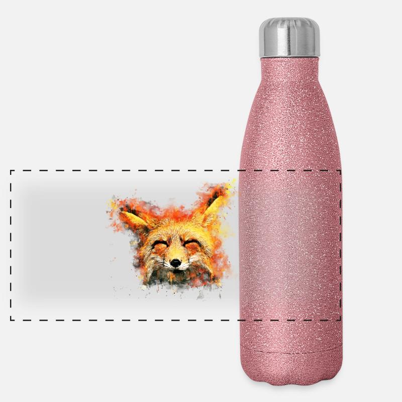 gxp fox fox week-end splatter aquarelle Gourde isotherme panoramique pailletée 500 ml