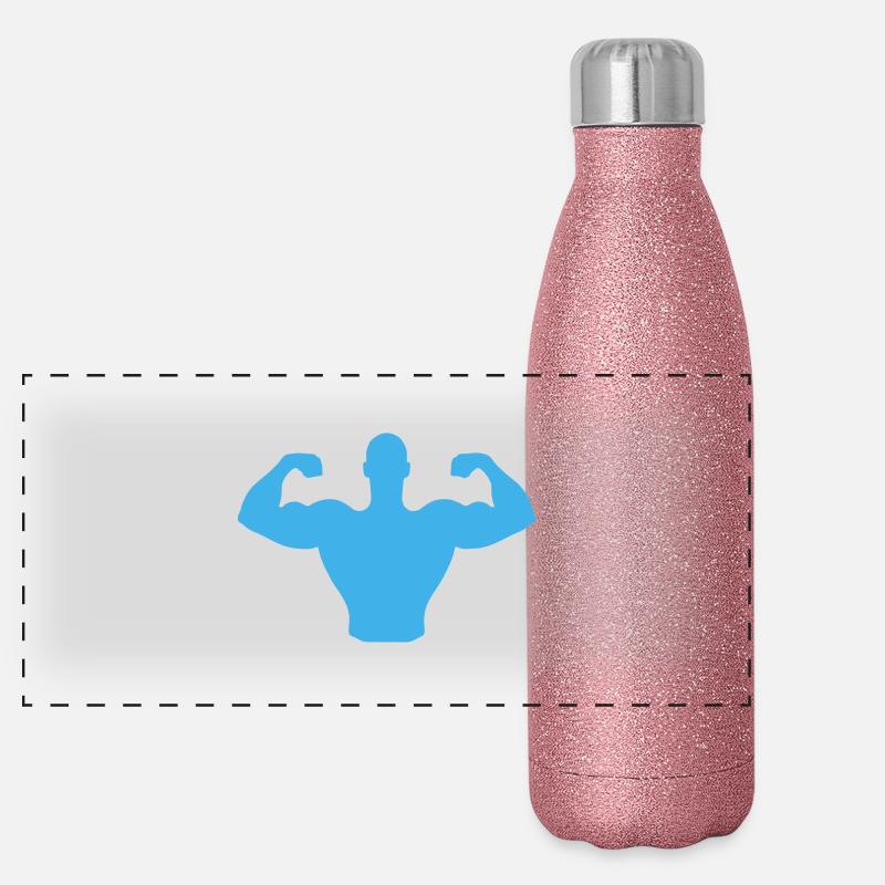 bodybuilding_1 Panorama Glitzer Isolierflasche 500 ml