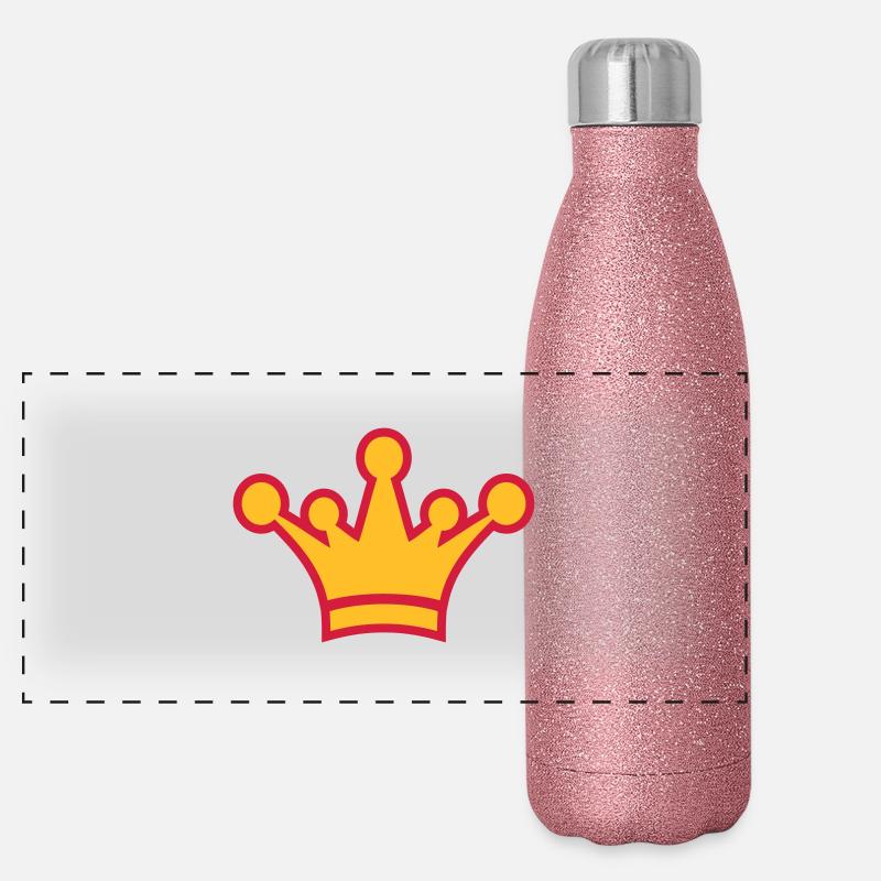 crown_symbol_2c Panorama Glitzer Isolierflasche 500 ml