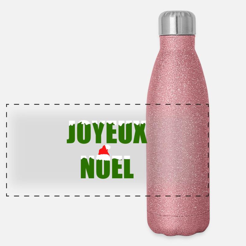 joyeux noel Panorama Glitzer Isolierflasche 500 ml