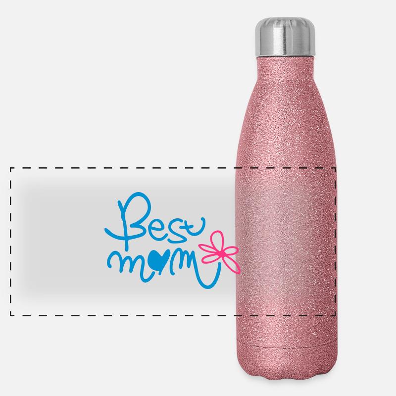 La meilleure MAMAN Gourde isotherme panoramique pailletée 500 ml