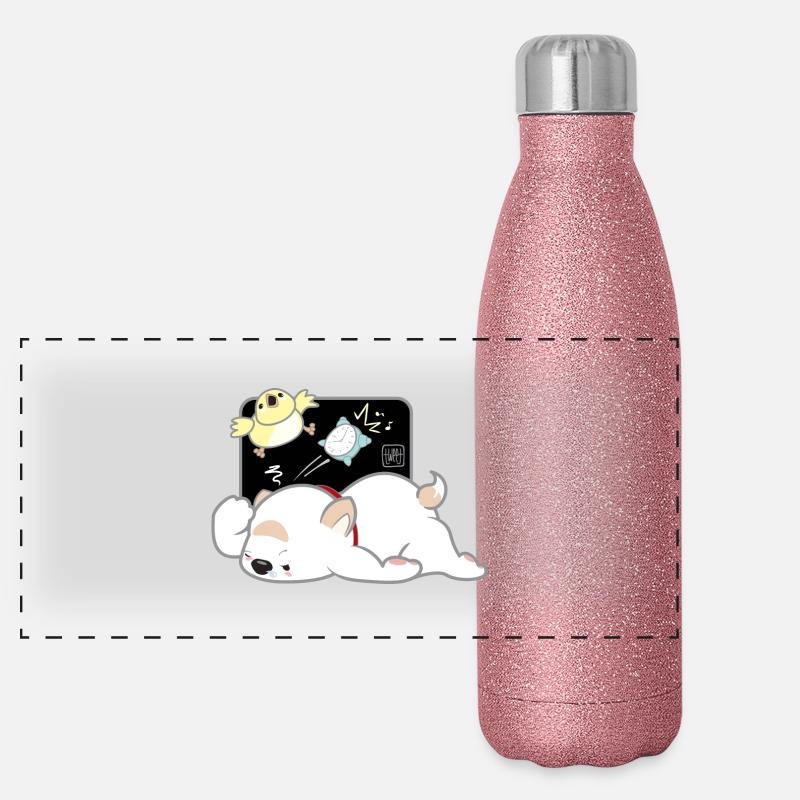 Dog Korean - Japanese Style 04B Panoramic Glitter Thermal Bottle 500 ml