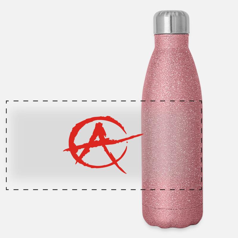 Anarchie Panorama Glitzer Isolierflasche 500 ml