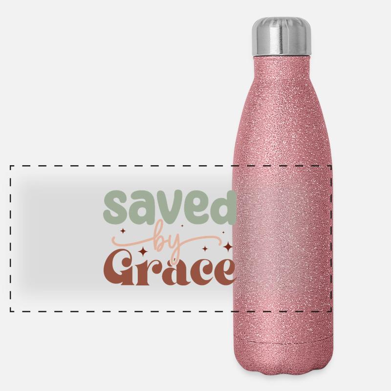 Sauvé par la grâce Gourde isotherme panoramique pailletée 500 ml