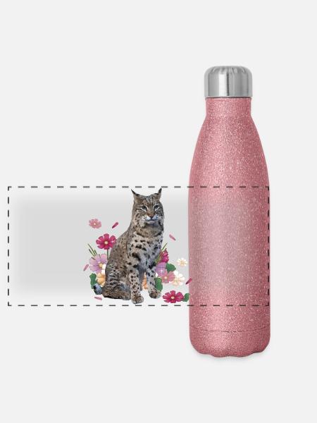 Luchs - Panorama Glitzer Isolierflasche 500 ml - Pink Glitzer