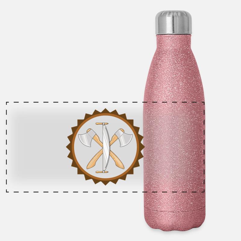 Förster Logo Panorama Glitzer Isolierflasche 500 ml