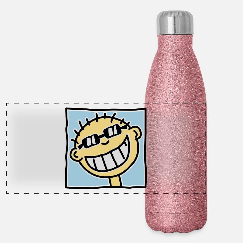 Un sourire de Tourisme Gourde isotherme panoramique pailletée 500 ml